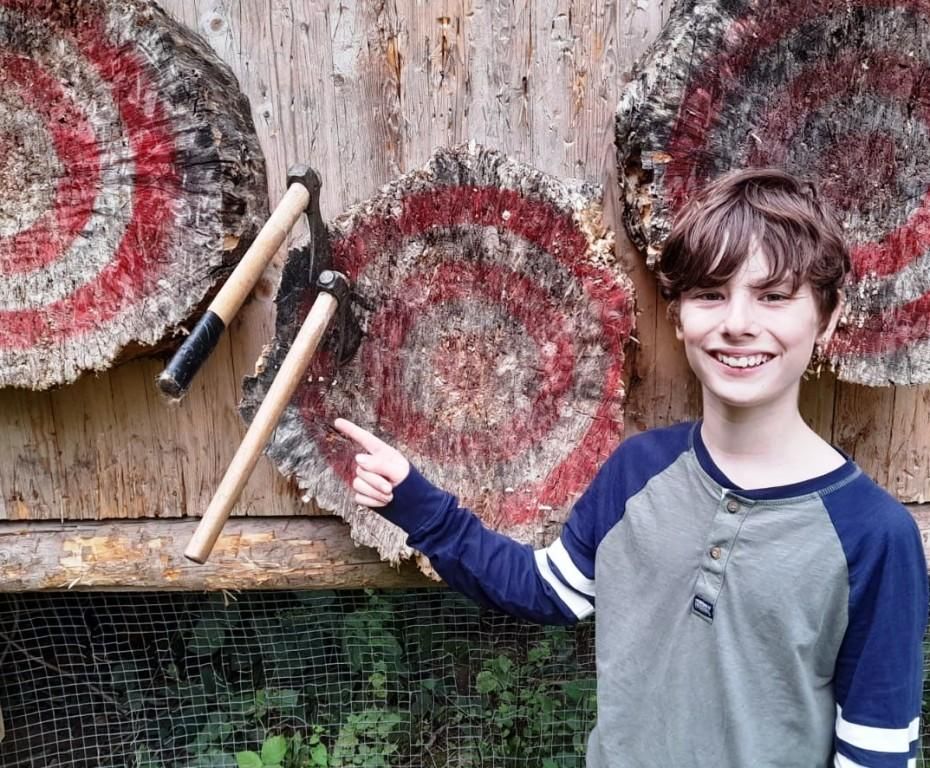 Child Axe Throwing