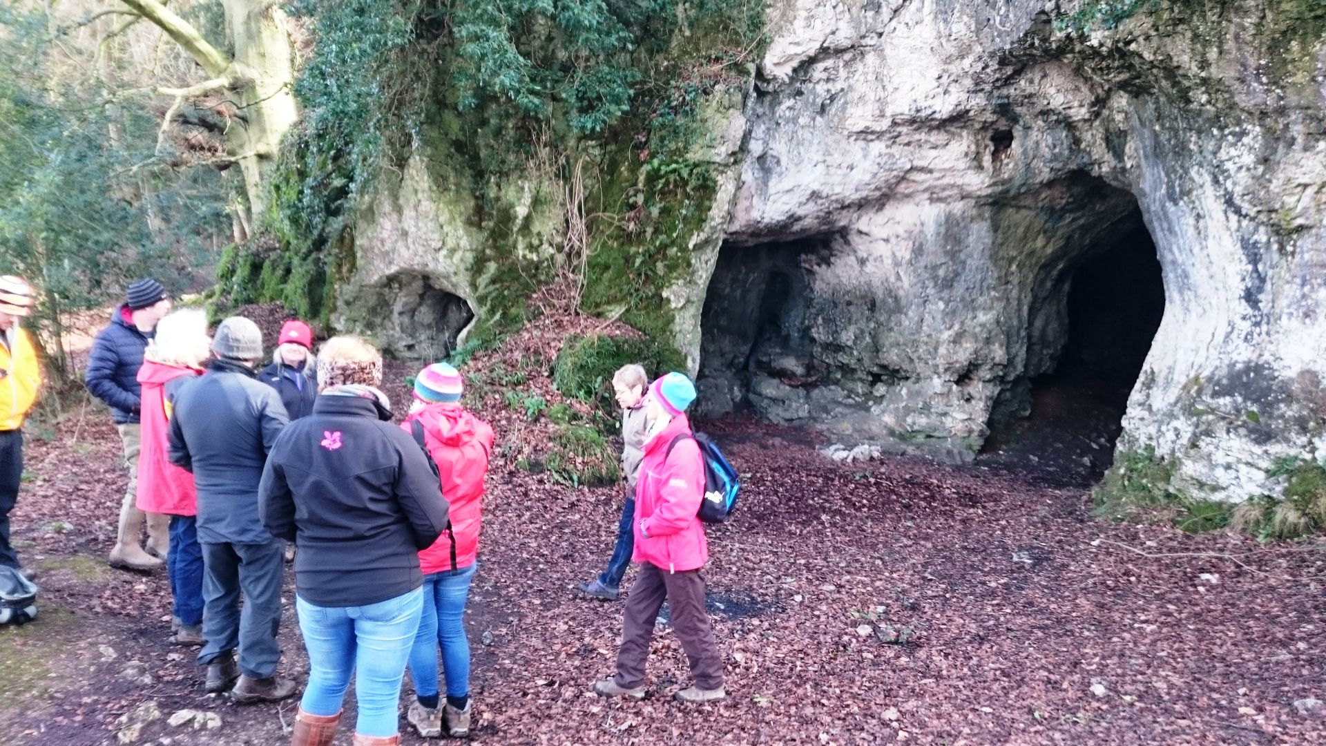 King Arthurs cave on a guided walk