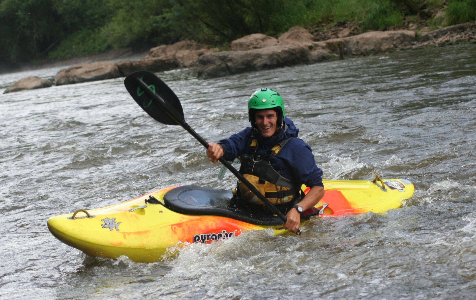 Kayaker on Symonds Yat Rapids