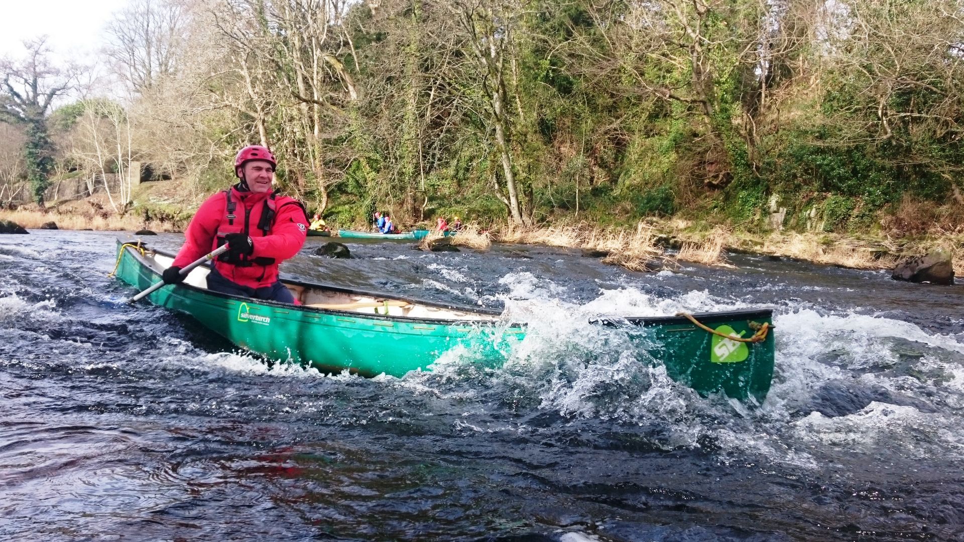 Paddler on our 3 Day Open Canoe Course.